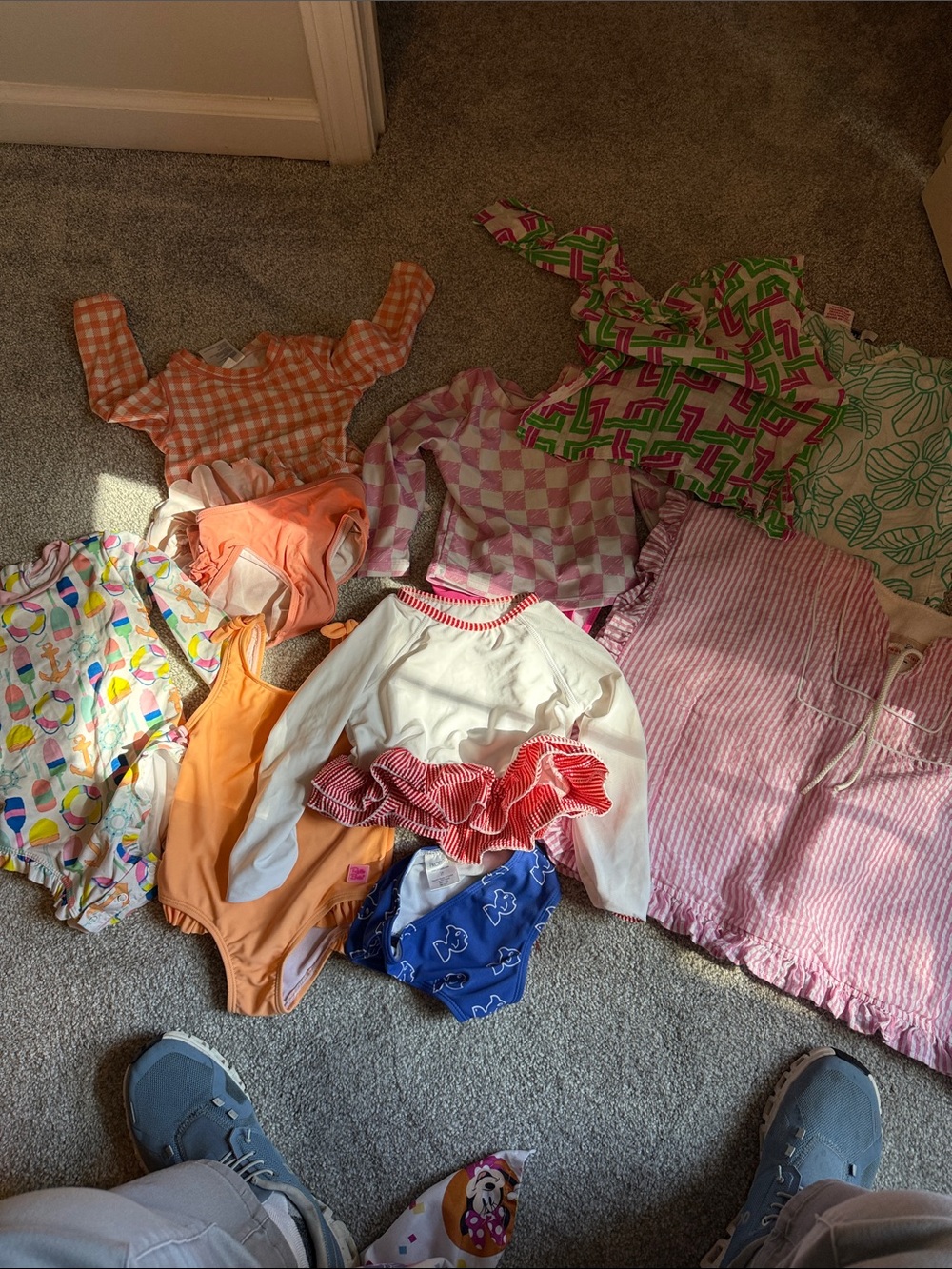 2t swim bundle. 5 swimsuits and 3 coverups